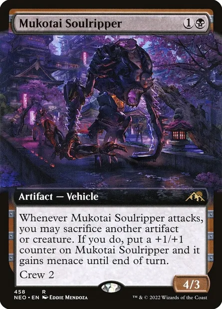 Mukotai Soulripper, Magic card NEO 458 — Kamigawa: Neon Dynasty set
