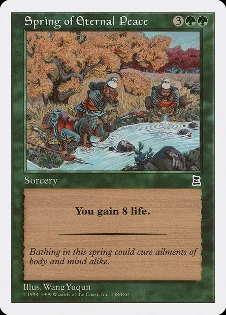 Spring of Eternal Peace, Magic card PTK 148 — Portal Three Kingdoms set