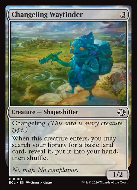 Changeling Wayfinder, Magic card ECL 1 — Lorwyn Eclipsed set
