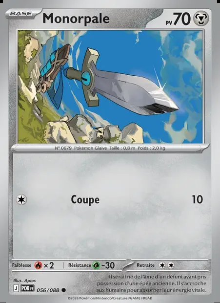 Monorpale, carte Pokémon POR 056 — extension Équilibre Parfait