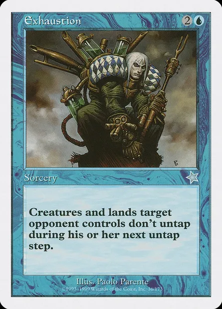 Exténuation, carte Magic S99 36 — extension Starter 1999