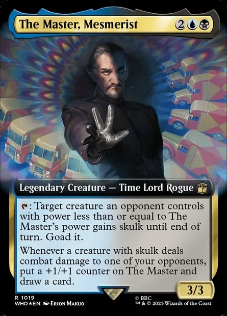 Le Maître, hypnotiseur, carte Magic WHO 1019 — extension Doctor Who