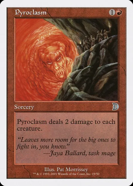 Pyroclasm, Magic card DKM 19 — Deckmasters set