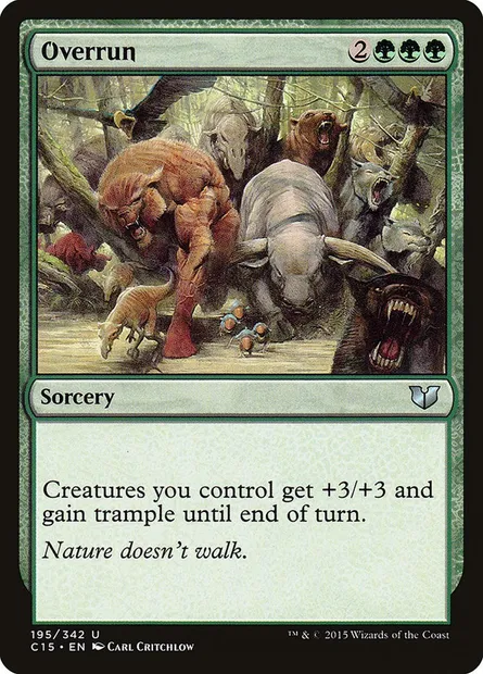 Overrun, Magic card C15 195 — Commander 2015 set