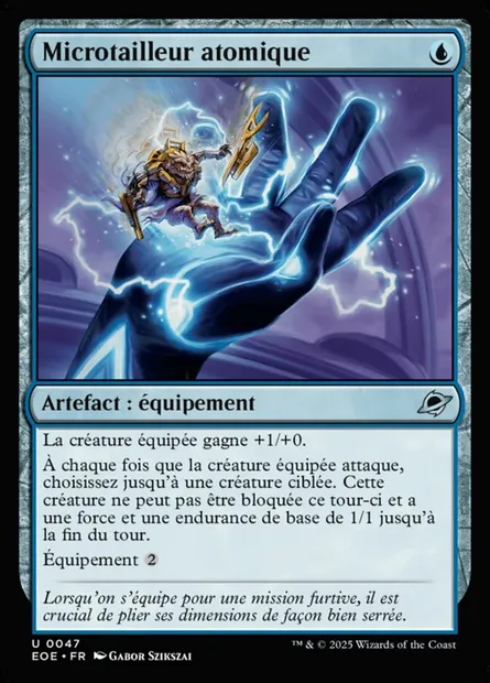 Microtailleur atomique, carte Magic EOE 47 — extension Edge of Eternities