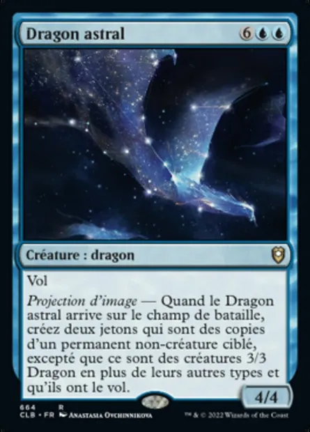 Dragon astral, carte Magic CLB 664 — extension Commander Légendes : la bataille de la Porte de Baldur