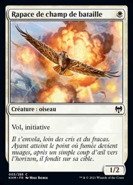 Rapace de champ de bataille, carte Magic KHM 3 — extension Kaldheim