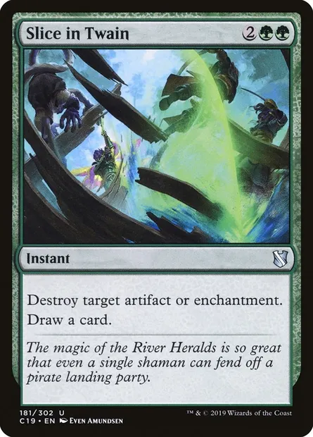 Slice in Twain, Magic card C19 181 — Commander 2019 set