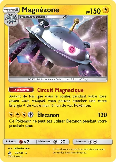 Magnézone, carte Pokémon FLI 36 — extension Lumière Interdite