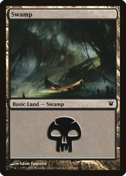 Swamp, Magic card ISD 257 — Innistrad set