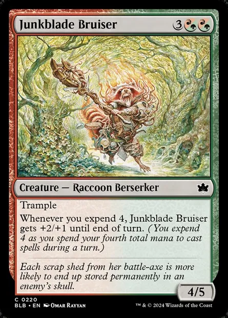 Junkblade Bruiser, Magic card BLB 220 — Bloomburrow set