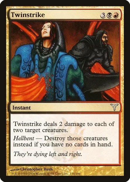 Twinstrike, Magic card DIS 134 — Dissension set