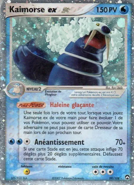 Kaimorse ex, carte Pokémon PK 99 — extension EX Gardiens du Pouvoir