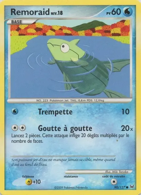 Rémoraid, carte Pokémon PL 90 — extension Platine