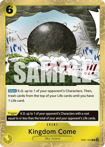 Kingdom Come, carte One Piece EB01-059 — extension MEMORIAL COLLECTION