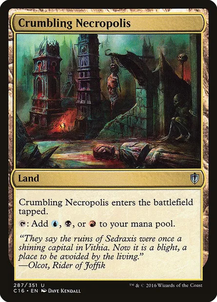 Crumbling Necropolis, Magic card C16 287 — Commander 2016 set