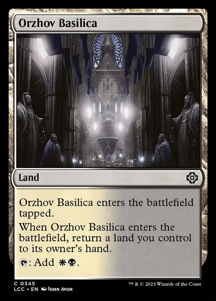 Orzhov Basilica, Magic card LCC 345 — The Lost Caverns of Ixalan Commander set