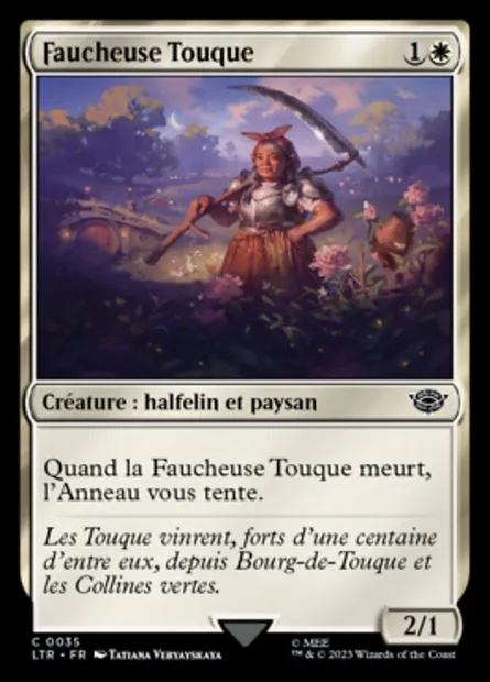Faucheuse Touque, carte Magic LTR 35 — extension Le Seigneur des Anneaux : chroniques de la Terre du Milieu