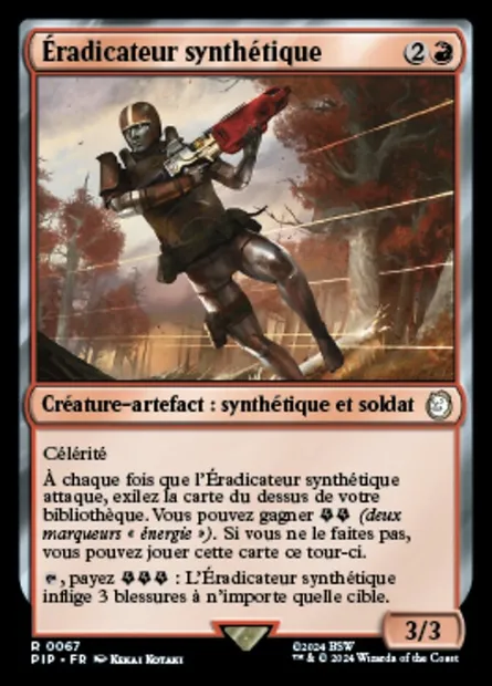 Éradicateur synthétique, carte Magic PIP 67 — extension Fallout