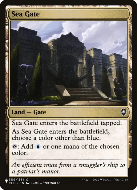 Sea Gate, Magic card PLST CLB-359 — The List set