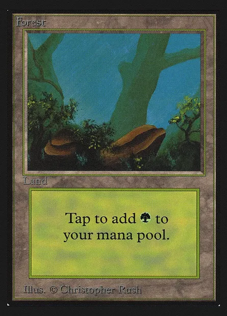 Forêt, carte Magic CED 300 — extension Collectors' Edition