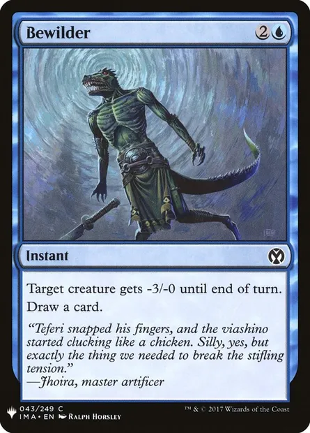 Bewilder, Magic card PLST IMA-43 — The List set