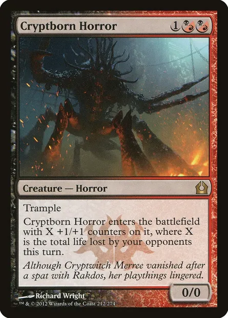 Cryptborn Horror, Magic card RTR 212 — Return to Ravnica set