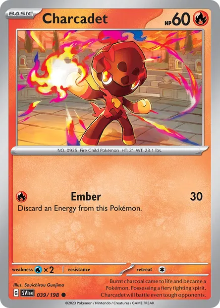 Charcadet, Pokémon card SVI 039 — Scarlet & Violet set