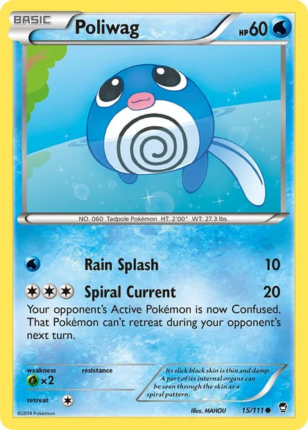 Poliwag, Pokémon card FFI 15 — Furious Fists set