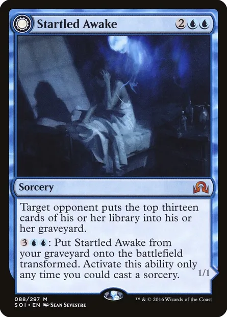 Startled Awake // Persistent Nightmare, Magic card SOI 88 — Shadows over Innistrad set