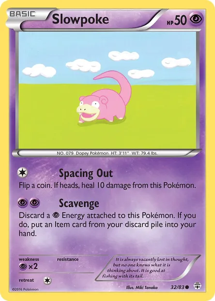 Slowpoke, Pokémon card GEN 32 — Generations set