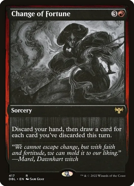 Revers de fortune, carte Magic DBL 417 — extension Innistrad : Double Programme