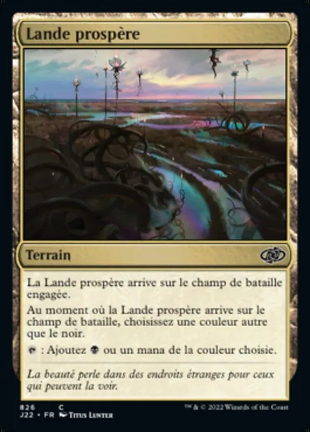 Lande prospère, carte Magic J22 826 — extension Jumpstart 2022