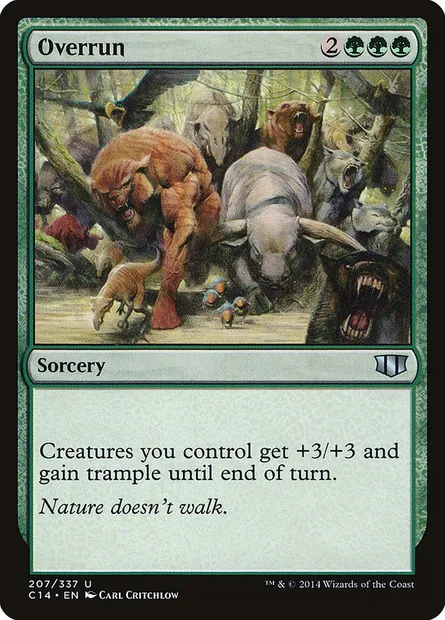Overrun, Magic card C14 207 — Commander 2014 set
