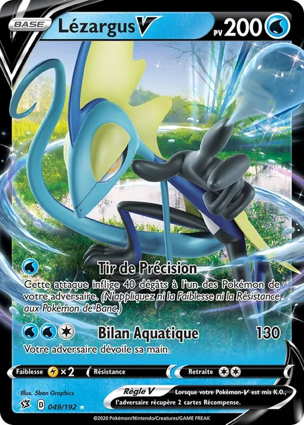 Lézargus V, carte Pokémon RCL 49 — extension Clash des Rebelles