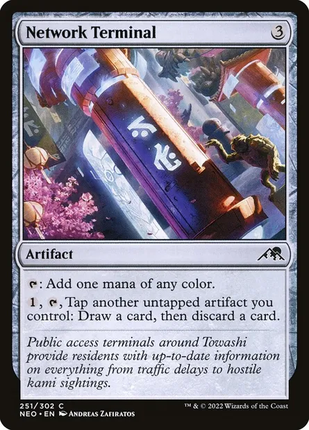 Network Terminal, Magic card NEO 251 — Kamigawa: Neon Dynasty set