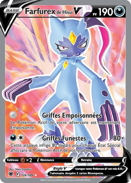Farfurex de Hisui V, carte Pokémon ASR 174 — extension Astres Radieux