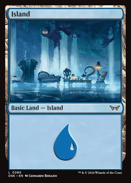 Island, Magic card DSK 280 — Duskmourn: House of Horror set