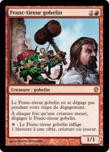 Franc-tireur gobelin, carte Magic C13 111 — extension Commander 2013
