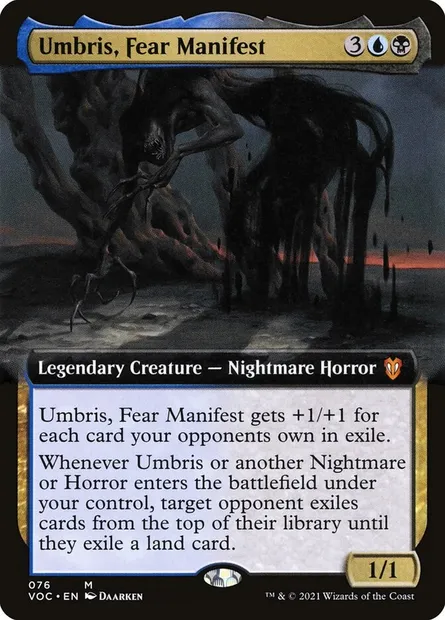 Umbris, Fear Manifest, Magic card VOC 76 — Crimson Vow Commander set