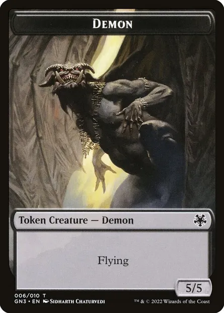 Demon, carte Magic TGN3 6 — extension Game Night: Free-for-All Tokens