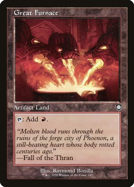 Great Furnace, Magic card BRC 187 — The Brothers' War Commander set