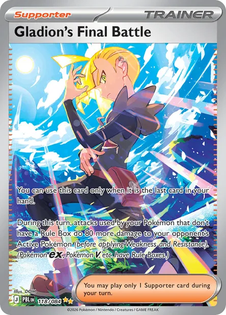 Gladion's Final Battle, Pokémon card PBL 118 — Pitch Black set