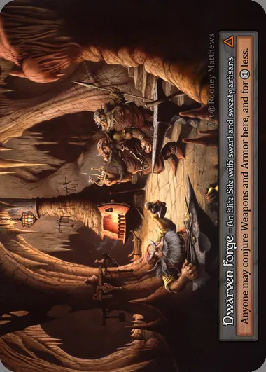 Dwarven Forge, carte Sorcery BET 356 — extension Beta