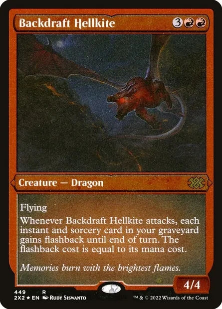 Backdraft Hellkite, Magic card 2X2 449 — Double Masters 2022 set