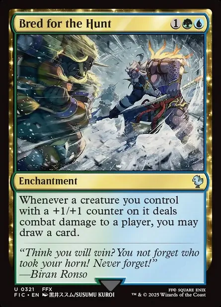 Bred for the Hunt, Magic card FIC 321 — Final Fantasy Commander set