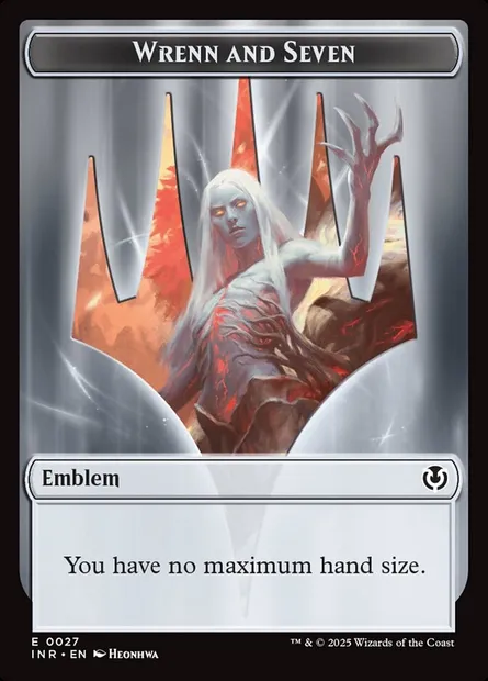 Wrenn and Seven Emblem, carte Magic TINR 27 — extension Innistrad Remastered Tokens