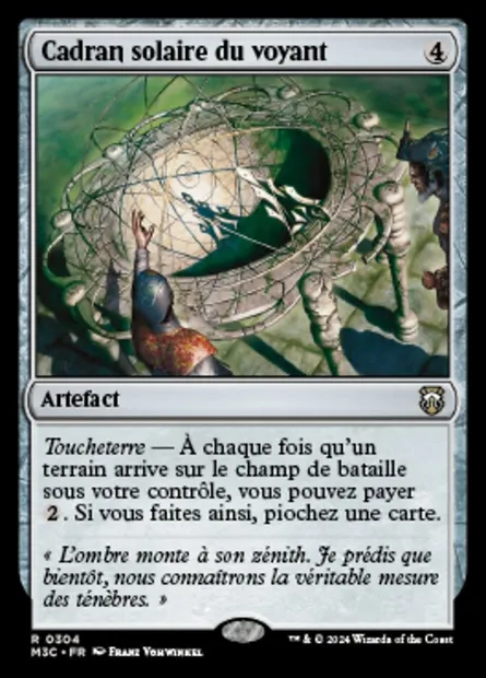Cadran solaire du voyant, carte Magic M3C 304 — extension Modern Horizons 3 Commander