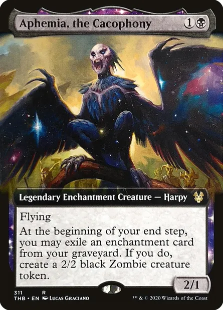 Aphemia, the Cacophony, Magic card THB 311 — Theros Beyond Death set