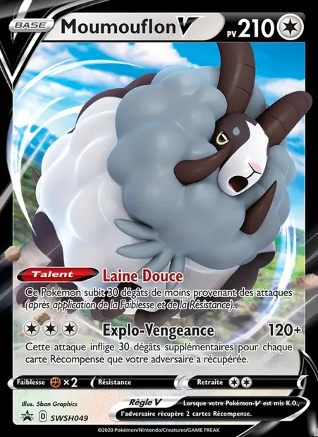 Moumouflon V, carte Pokémon SWSH 049 — extension Promo SWSH